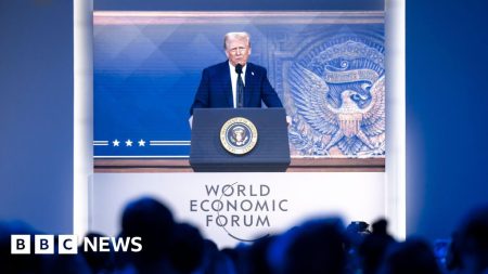 Davos elite nod along as Trump delivers ultimatum