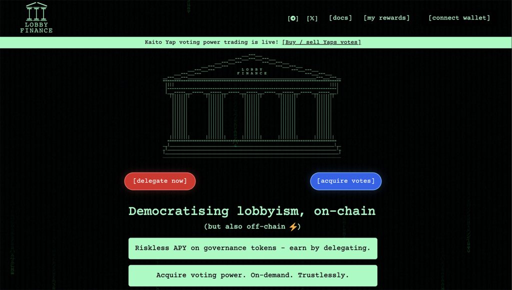 Lobby Finance Is Now The Largest Arbitrum DAO Delegate: The Silent Rise Of Crypto Lobbying