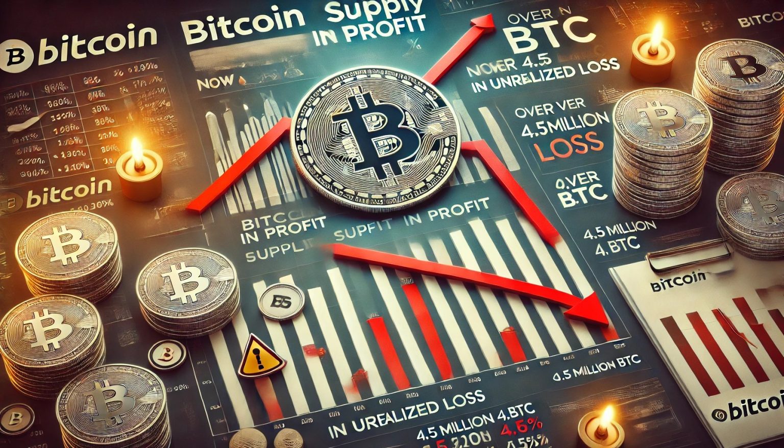 Bitcoin Supply in Profit Drops To 76% – Over 4.5M BTC Now In Unrealized Loss